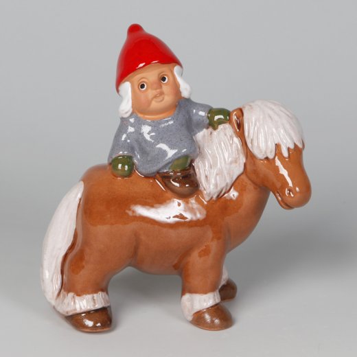 Rolf Berg Tomtebarn på häst 15cm