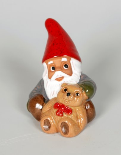Rolf Berg Tomte med teddybjörn 6 cm
