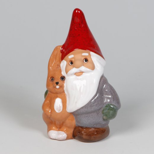 Rolf Berg Tomte med hare 13 cm
