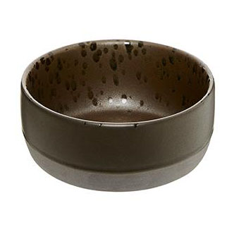 Aida RAW Skål 13,5cm brunprickig