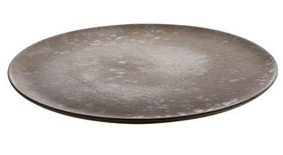 Aida RAW Tallrik 28cm brunprickig
