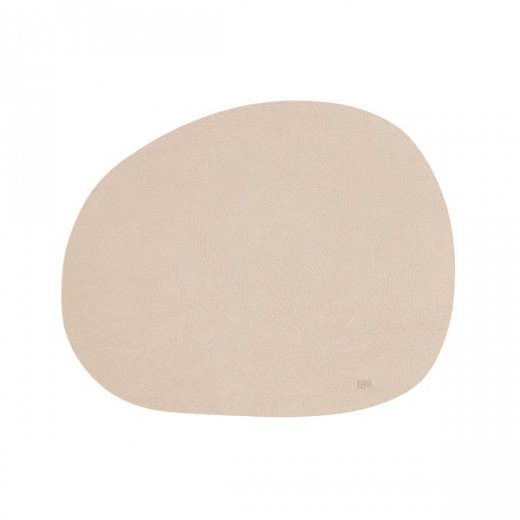 Aida Raw Buffalo Bordstablett 41x33,5cm Återvunnet Läder, Warm Nude