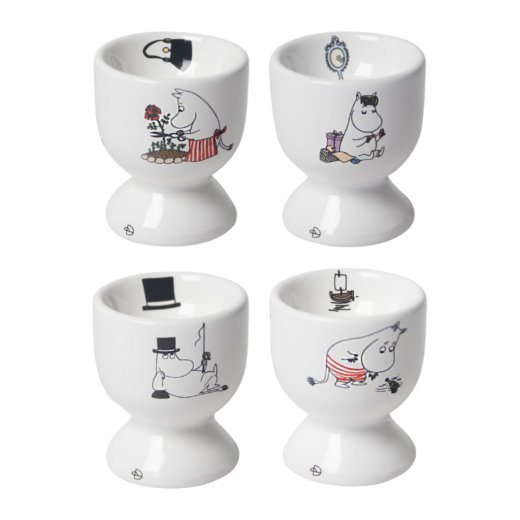 Pluto Design Äggkoppar Mumin Glädje 4-pack