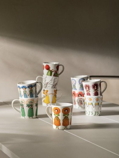 Elsa Beskow Mugg 40 cl med hänkel; Margerit