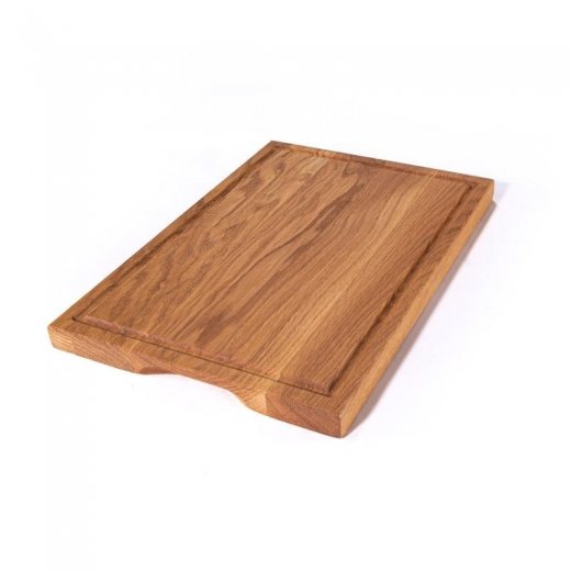 AT-Line Skärbräda i oljad ek med spår och handtag 35X25X2,2 cm