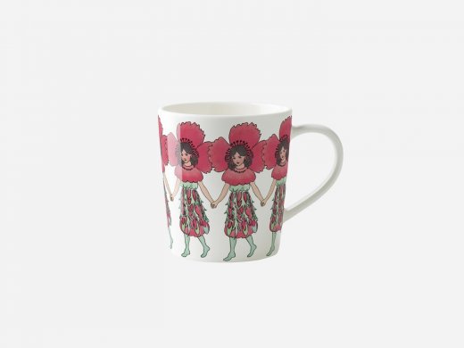 Elsa Beskow Mugg 40 cl med hänkel; Vallmo