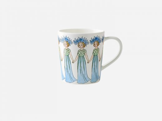Elsa Beskow Mugg 40 cl med hänkel; Blåklint