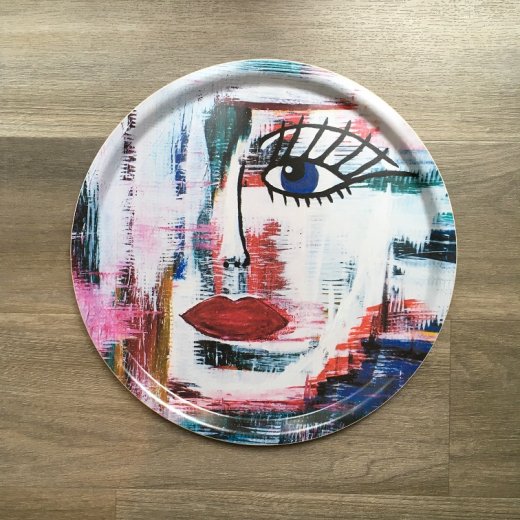 Katastroke Bricka 38 cm "Öga" Annika Gaardsdal