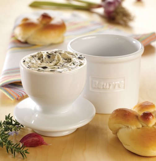 Butter Bell Classic Smörklocka, White