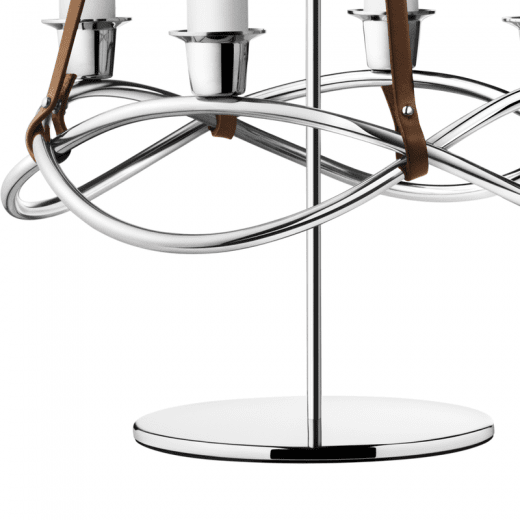 Georg Jensen Season Ställning till ljusstake blankt stål