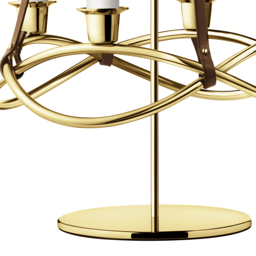 Georg Jensen Season Ställning till ljusstake guldplätterad 18K
