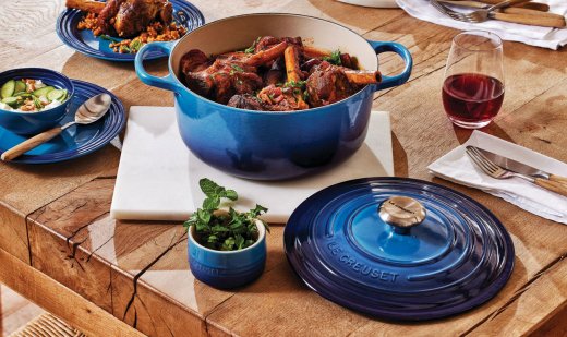 Le Creuset Signature Rund Gryta 5,3 liter 26 cm, Azure Blue