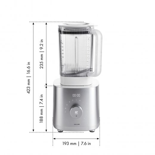 Zwilling Enfinigy Power Blender 1,8 liter 1600W, Silver