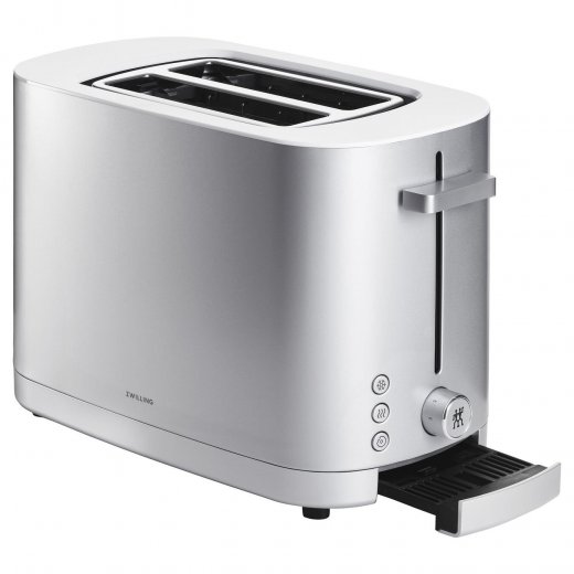 Zwilling Enfinigy Brödrost med 2 fack, plats för 2 skivor 840-1000W, Silver