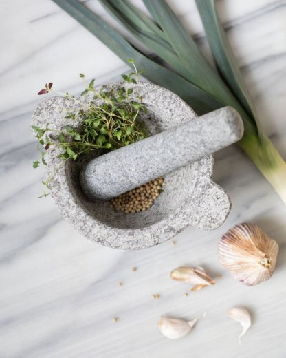 Dorre Birkedal Mortel i granit 22x12 cm