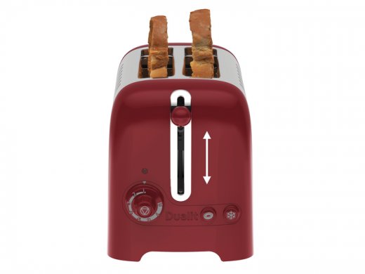 DUALIT® Lite Brödrost 2 skivor, 1100 W blank röd