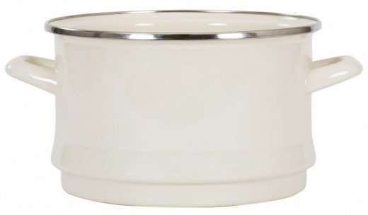 Kockums Durkslag, ø18 cm, emalj, Cream Lux
