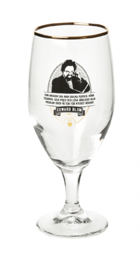 Edward Blom, Ölglas 40 cl, No:4 ”Som ungdom ska man dricka punsch..."