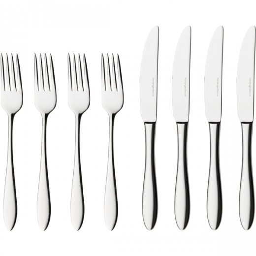 Hardanger Fjord Förrättsbestick 8 delar (4+4)