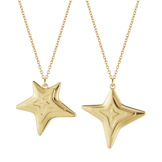 Georg Jensen Cristmas Collection 2021 Ornament Fyr-&Femstjärna, Guld