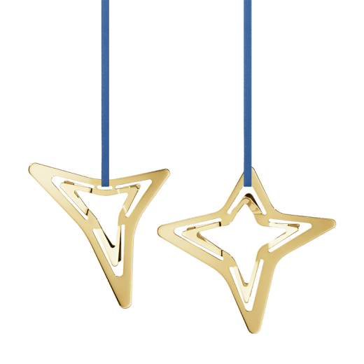 Georg Jensen Cristmas Collection 2021 Ornament Tre-&Fyrstjärna, Guld