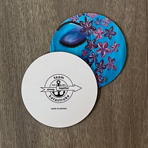 Katastroke Glasunderlägg "Ansikte 2" (Öga) 4-pack Annika Gaardsdal