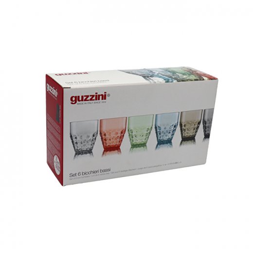 Guzzini set 6 låg tumblers tiffany