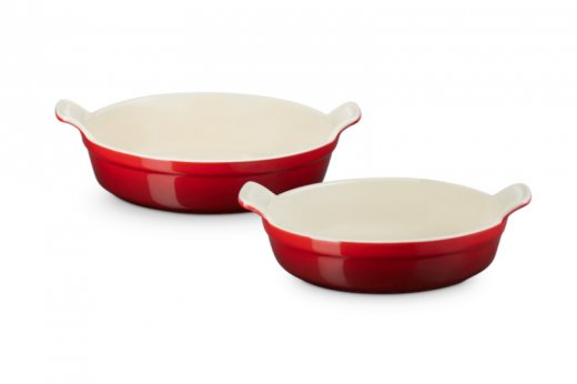 Le Creuset Heritage runda ugnsformar 20/24cm cerise
