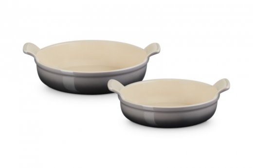 Le Creuset Heritage runda ugnsformar 20/24cm flint