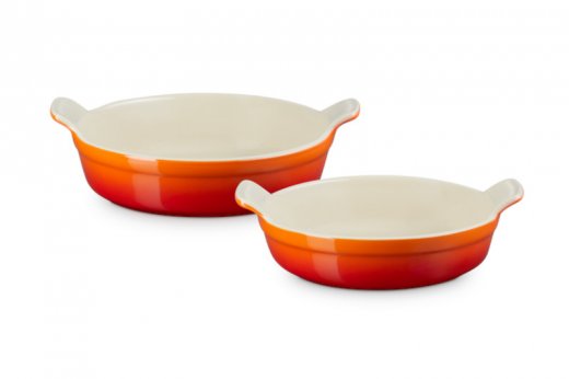 Le Creuset Heritage runda ugnsformar 20/24 volcanic