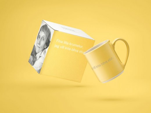 Astrid Lindgren Mugg 24 Fina lilla krumelur, jag vill inte...