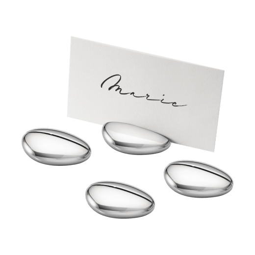 Georg Jensen SKY placeringskortshållare, 4 st.