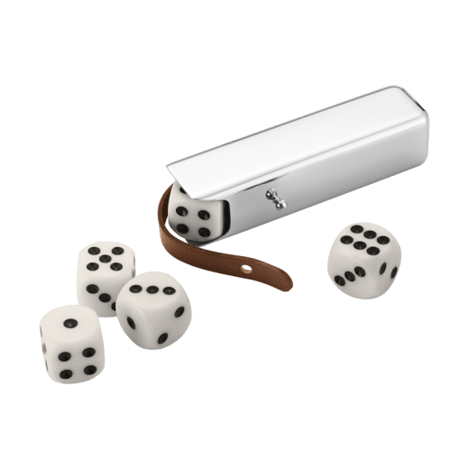 Georg Jensen SKY tärningsfodral och tärningar