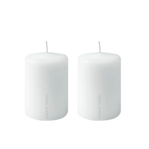 Georg Jensen Ljus diameter 6cm höjd 10cm 2-pack