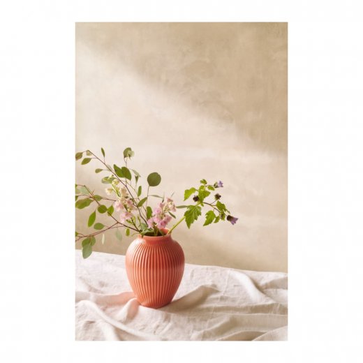 Knabstrup Ripple Vas 27 cm, Coral