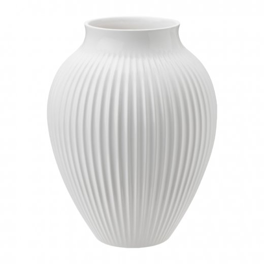 Knabstrup Ripple Vas 12,5 cm, White