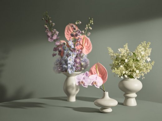 Kähler Kontur Vas vit 29 cm