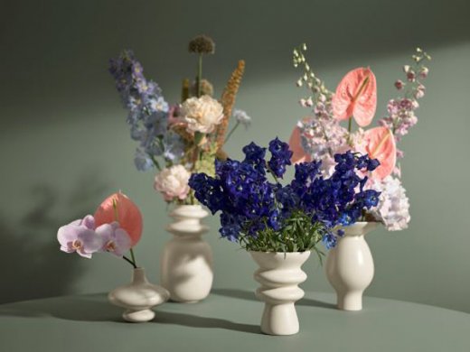 Kähler Kontur Vas vit 20 cm