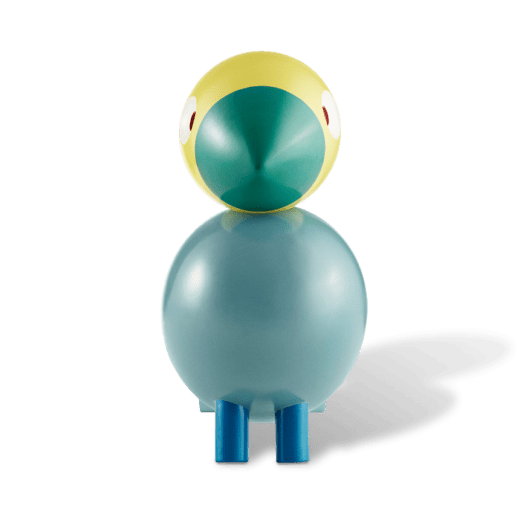 Kay Bojesen Sångfågel Sunshine turkos/gul 15 cm