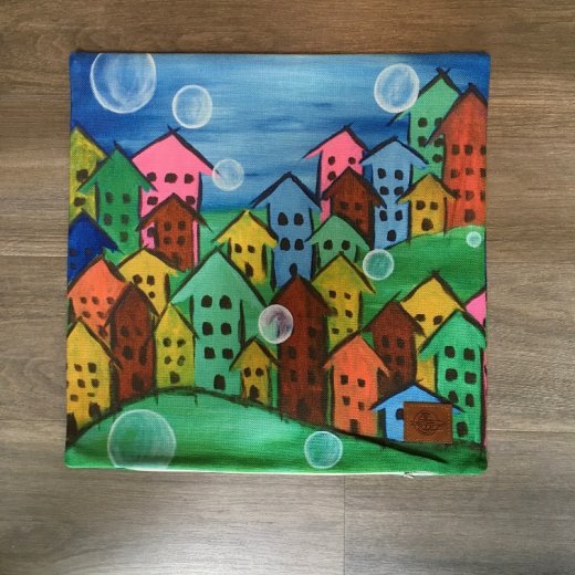 Katastroke Kuddfodral 45x45 cm "Welcome to my home" Annika Gaardsdal