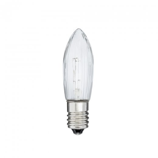 Konstsmide Reservlampa E10 24V 1,8W, Klar 3-pack