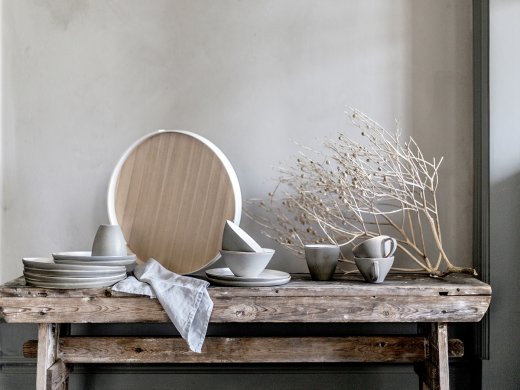 Emelie Leijon Mugg kontrast Ljusgrå/vit