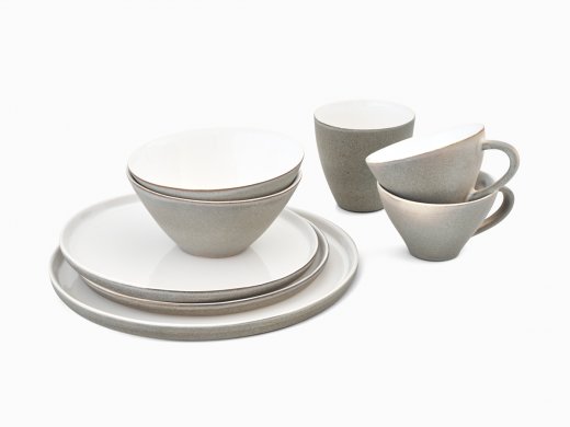 Emelie Leijon Mugg kontrast Ljusgrå/vit