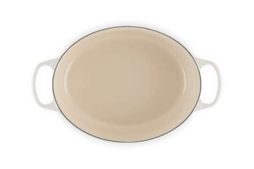Le Creuset Signature Oval Gryta gjutjärn 6,3 liter 31 cm, Meringue