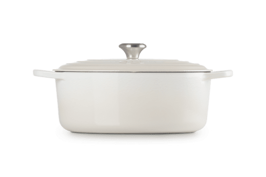Le Creuset Signature Oval Gryta gjutjärn 6,3 liter 31 cm, Meringue
