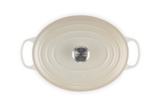Le Creuset Signature Oval Gryta gjutjärn 6,3 liter 31 cm, Meringue