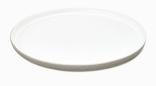 Emelie Leijon Tallrik 26 cm Kontrast Ljusgrå/vit
