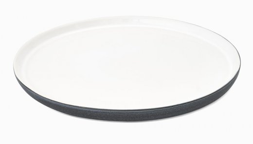 Emelie Leijon Tallrik 26 cm Kontrast Mörkgrå/vit