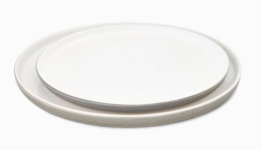 Emelie Leijon Tallrik 26 cm Kontrast Ljusgrå/vit