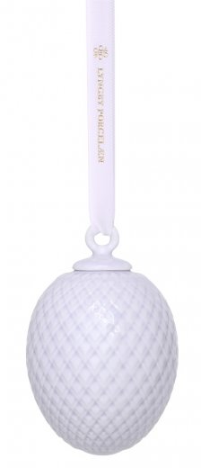 Lyngby Porcelæn Rhombe Påskhänge 7,5cm lavendel